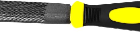 QWORK Semi Round Hand Rasp File, 8 inch T12 Alloy Steel Ergonomic Grip Metal Half Round File for Woodwork, Metal, Leather, Steel, and Plastic in Saudi Arabia