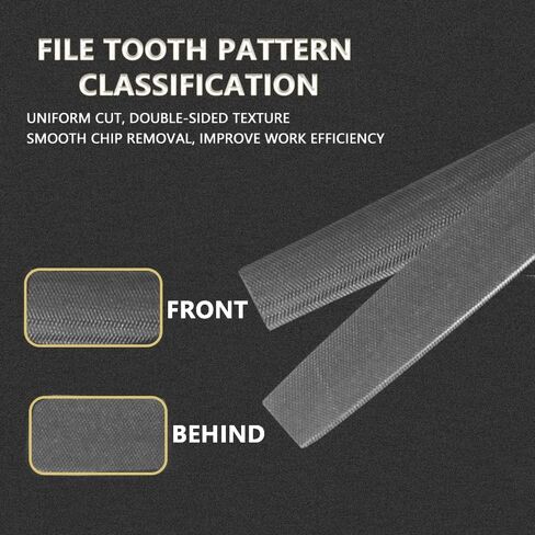 مبرد KALIM مسطح ونصف مستدير متوسط ​​القطع مكون من قطعتين، أسنان مزدوجة القطع، طول 15.24 سم، مصنوع من الفولاذ عالي الكربون، مبرد يدوي بدون مقبض مناسب للخشب والمعادن والشحذ وما إلى ذلك. in Kuwait