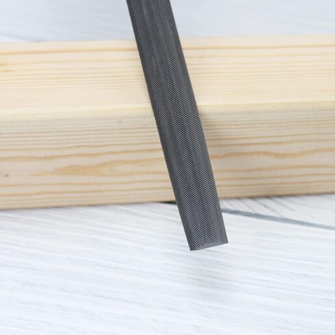 مبرد KALIM مسطح ونصف مستدير متوسط ​​القطع مكون من قطعتين، أسنان مزدوجة القطع، طول 15.24 سم، مصنوع من الفولاذ عالي الكربون، مبرد يدوي بدون مقبض مناسب للخشب والمعادن والشحذ وما إلى ذلك. in Kuwait