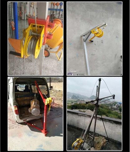 1200/1800/2600LB مرساة يدوية صغيرة ذاتية القفل في اتجاهين مع فرامل أوتوماتيكية ونش يدوي ونش جرار ونش محمول (كابل 1200 رطل 20 متر) in Saudi Arabia