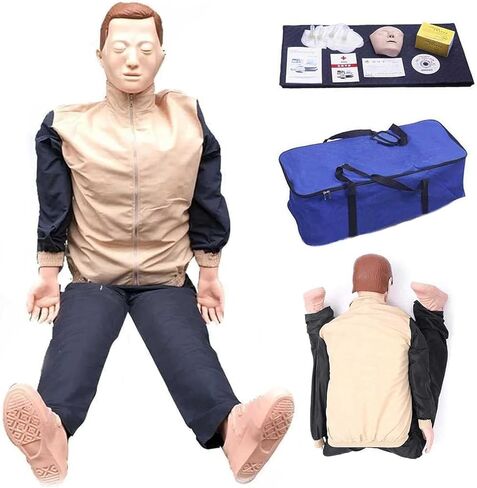Full Body CPR Adult Manikin, CPR Dummy Training Kit, with Accessories and Carryall, for Educational Teaching Research in Saudi Arabia