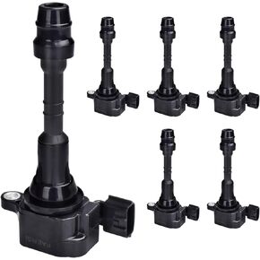 Ignition Coil Pack of 6 Replacement for V6 3.5L 4.0L - Nissan Altima Frontier Maxima Murano NV1500 NV2500 Pathfinder Quest Xterra, Infiniti I35 QX4, Suzuki Equator, Replace# UF349, C1406, UF-349