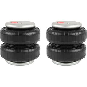 2PCS Universal Air Suspension Spring Double Bellow Standard 2500 lb 1/2"npt Single Port Air Ride Strut Assembly