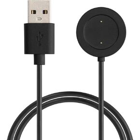 kwmobile USB Cable Charger Compatible with Xiaomi Mi Watch Color Sport / S1 Active Cable - Charging Chord for Smart Watch - Black