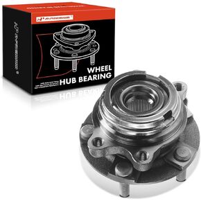 A-Premium Front Wheel Bearing and Hub Assembly with 5-Lug Compatible with Infiniti - 2003-2023 - Q50, G37, QX50, Q60, M35, M37, M45, M56, QX70, Q70, Q70L, FX35, FX45, FX50, Q40