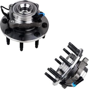 515098 2Pack Front Wheel Bearing and Hub Assembly Fit for Chevy Silverado Suburban 2500 3500 2007-2013, for GMC Sierra Yukon XL 2500 3500 2007-2013, Hummer H2 2008 2009, 8 Lug Bolts w/ABS