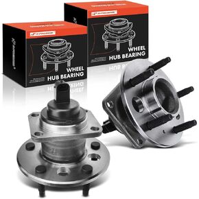 A-Premium 2 x Rear Wheel Bearing and Hub Assembly with ABS & 5-Lug Compatible with Buick Cadillac Chevy Pontiac - 1991-2011 - Lesabre, Lucerne, Reatta, Allante, DTS, Seville, Malibu