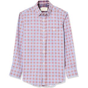 Isaac Mizrahi Boys' 4 Way Stretch Multi-Check Button Down Shirt