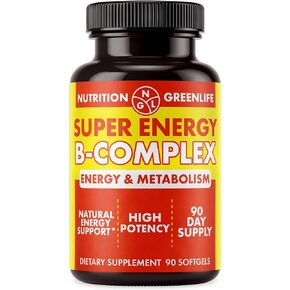 NGL Super Energy Vitamin B Complex Bioactive Cold Fill Soft gels for Max Potency & Absorption | Vitamin B Complex Plus Folic Acid, Zinc, Vitamin D | Energy, Fat Metabolism, Antioxidant 90 ct