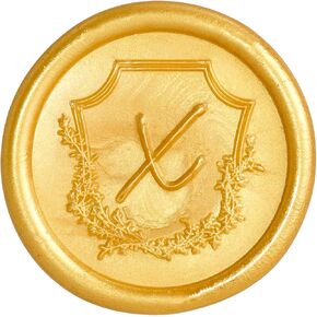 50 Pcs Wax Seal Stickers Antique Gold Monogram B Envelope Seal Stickers for Wedding/Bithday/Baby Shower/Thanksgiving/Invatation/Bussiness Envelope Sticker in Saudi Arabia