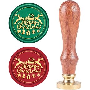 CRASPIRE Wax Seal Stamp Plane Vintage Sealing Wax Stamps Paper 25mm Removable Brass Head Sealing Stamp with Wooden Handle for Halloween Wedding Invitations Christmas Xmas Party Gift Wrap