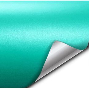 VViViD+ Matte Metallic Miami Teal Premium Vinyl Wrap Film (1ft x 5ft)