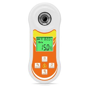 Smart Brix Refractometer, YINMIK Digital Brix (0-60%) Tester, Sugar Temperature Meter with ATC, Portable Brix Meter for Fruit, Home Wine & Beer Brewing, Coffee, Maple Syrup, Juice, Food, Vegetable