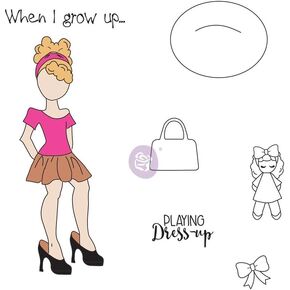 Prima Marketing Julie Nutting-Cling Stamps Emmy-Lou
