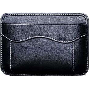 Car Side Pocket Organizer, Auto Seat Pockets PU Leather Pen Phone Holder Tray Pouch Used for Car Door, Window, Console, Seat -Fits to Organize Document, Registration, Notepad, Gadgets, Pen