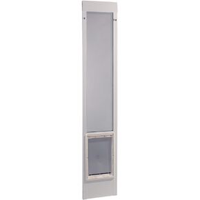 Ideal Pet Products 75" Fast Fit Aluminum Pet Patio Door, Super Large, 15" x 20", White