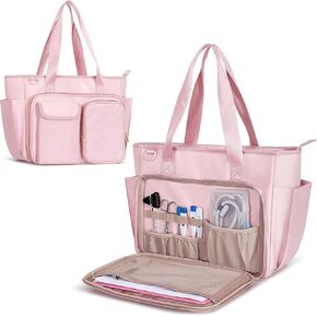 Fasrom Nurse Bag for Work with 15.6 Inches Laptop Sleeve, Medical Bag Tote to Hold Nursing Clinical Essentials for Home Health Nurses, Black(Patent Design, Empty Bag Only) in Kuwait