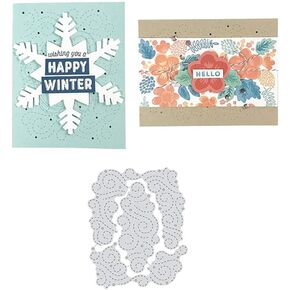 Metal Square Hollow Out Background Frame Cutting Dies,Corner Lace Decoration Frame Die Cuts Embossing Stencils Template Mould for Card Scrapbooking and DIY Craft Album Paper Card Decor