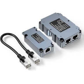 Starlink 320W GigE Passive PoE Injector with Surge Protection & ESD + Starlink High Performance & Flat High Performance Dishy Cable Adapter to RJ45 Connect StarLink Ethernet Adapter