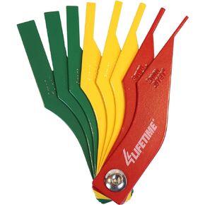 4LIFETIMELINES Brake Pad Thickness Measuring Gauge Tool - Quick Assessment, SAE & Metric, Comprehensive Measurement - Durable, Robust and Space Saving Design