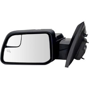 TRQ Mirror Power Heated Puddle Spotter Driver Side Left LH for 11-14 Ford Edge