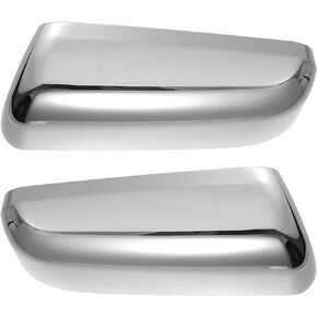 X AUTOHAUX 1 Pair Exterior Triple Chrome Plated Top Half Mirror Cover Caps Trim Overlay for Ford F-150 2007-2014 7L3Z 17D743 AA