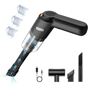 مكنسة كهربائية محمولة للسيارة بقوة 10000 باسكال، مكنسة كهربائية لاسلكية مع ضوضاء منخفضة، مكنسة كهربائية للسيارة قابلة لإعادة الشحن، منفضة هواء مضغوطة محمولة للسيارة والمنزل in Kuwait