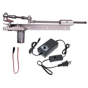 DC 24V Reciprocating Linear Actuator, Reciprocating Cycle Linear Actuator, Stroke Length 1.18"-5.91", 120RPM Variable Speed, Pushing Force 2-17lbs, Plug & Play for DIY Projects