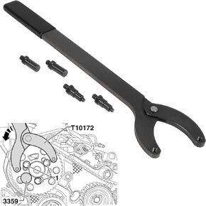 Sunluway Engine Timing Belt Change Tool Kit Compatible with VW Golf VAG 3036, Replace T10172 Against Timing Pulley Holder Tool