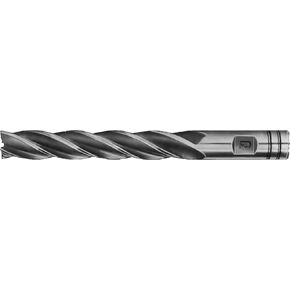 F&D Tool Company 18382-F910 Multiple Flute End Mill, Single End, Extra Long, High Speed Steel, 5/16" Mill Diameter, 3/8" Shank Diameter, 2" Flute Length, 3.75" Overall Length, 4 Number of Flutes