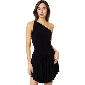 Norma Kamali Women's Diana Uneven Flair Mini Dress