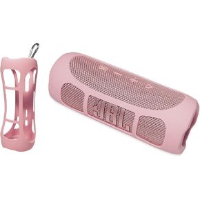 GETGEAR Silicone Cover Sleeve for JBL Flip 6 Portable Bluetooth Speaker, Customized Design Cover Portable Protection Solution, Best Matching in Shape and Color (Black)