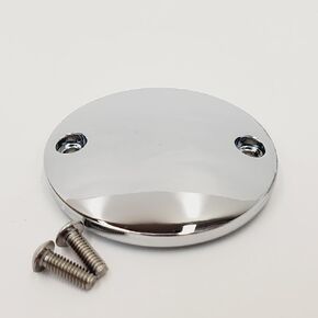 Chrome Smooth Aluminum Timer/Timing Cover for 2017+ Harley M8 Touring (Electra Glide, Road Glide, Street Glide, Road King) & 2018+ Harley Softail M-Eight - Includes Hardware - Replaces HD# 25600098