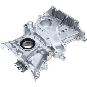 A-Premium Engine Timing Cover with Oil Pump Compatible with Nissan Sentra 2000 2001 2002 2003 2004 2005 2006 1.8L QG18DE DOHC