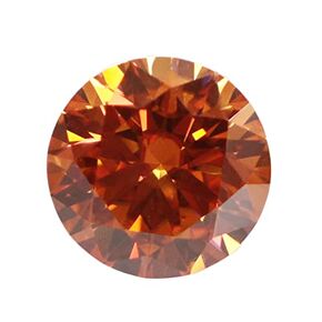 LETMEXC Cheeky Orange 8 Hearts & Arrows Moissanite Loose Gemstone Lab Diamond VVS1 Excellent Round Cut With GRA Report