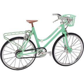 Metal Bike Model, Desktop Mini Finger Bike Figurines Toy Miniature Retro Style Mini Model Bike Christmas Ornaments Family and Friend 7.68 x 4.72inch