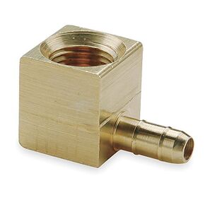 Parker Hannifin 230-4-2-pk5 Dubl-Barb Female Elbow Fitting, Brass Body, 1/4" Barb Tube x 1/8" Female Thread (Pack of 5)