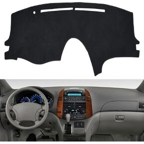 SPEEDWOW Dashboard Dash Board Cover Mat Carpet Compatible with Toyota Sienna 2004-2010