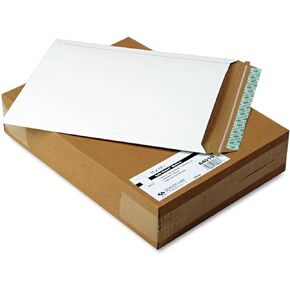 Quality Park 64016 Quality Park Extra-Rigid Fiberboard Photo/Document Mailers, 11x13-1/2, 25/Box,White