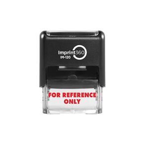 Imprint 360 AS-IMP1026 - for Reference ONLY, Heavy Duty Commerical Quality Self-Inking Rubber Stamp, Red Ink, 9/16" x 1-1/2" Impression Size, Laser Engraved for Clean, Precise Imprints