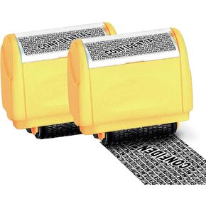 ختم حماية سرقة الهوية المتدحرج من WAFJAMF (ختم أسطواني لسرقة الهوية) - أصفر in Kuwait