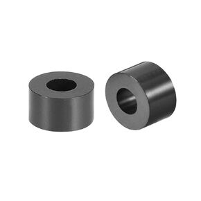 uxcell ABS Round Spacer Washer 3.2mm ID 7mm OD 3mm Length for M3 Screws Block Black 500Pcs, for 3D Printer TV Wall Mount Outlet Pegboard Motorbike