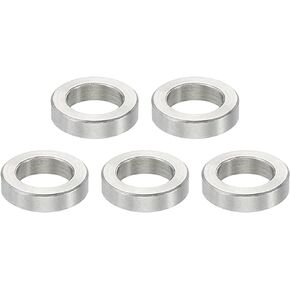 PATIKIL M5 Stainless Steel Spacers, 5 Pcs Metal Spacer Stainless Steel 5.2mm ID x 12mm OD x 8mm L Stainless Steel Spacer Screw Standoff Round for 1/5inch or M5 Screw Bolts