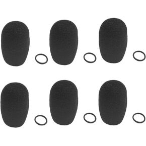 Boom Mic Headset Windscreen Foam Microphone Cover Long Small Medium Large Windsocks Headphone Windshield Shield for David Clark Aviation Headset Mic (6Pack)