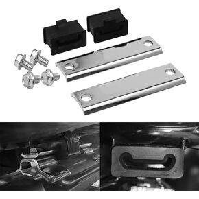 1Set Exhaust System Muffler Saddlebag Supports Brackets Support For Harley Tour Glide FLT / Electra FLHT Road King FLHR Street FLHX FLTR 1985-2021, Black/Chrome, (JR-MP-744-CH)