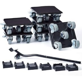 Furniture Moving Tool, Furniture Dolly 5 Wheels, Heavy Duty Furniture Movers Furniture Lifter Moving Dolly, 3300 LBS Max. Load, 5 Wheels Roller Dolly for Refrigerator, Sofa, Cabinet in Kuwait