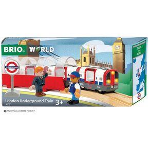 BRIO World – 36085 Trains of The World: London Underground Train | Train Engine Accessory, Fits Any BRIO Train Set for Kids Age 3 Years and Up