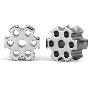 1 Pair Gothic Gauge For Ear Screw Fit Flesh Tunnels Hollow Honeycomb Ear Saddle Plug Owls Double Flared Gauge Stretcher Earring Women Body Piercing Jewelry