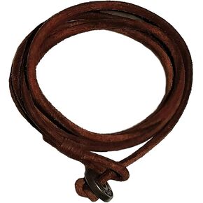 Mens Leather Cord Bracelet SURF PATROL AUSTRALIA - Fully Adjustable - Multilayer Wrap Wristband for Man Braided Rope Holiday BEACH Party Festival Boyfriend Surfer