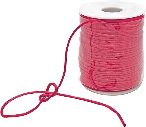 Evershine Rattail Satin Nylon Trim Cord Chinese Knot, Kumihimo, 2MM x 100 Yards. (Apple Green) in Saudi Arabia